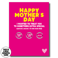 Day Off Scratch Mother's Day Card